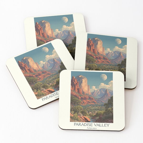 Item preview, Paradise Valley Arizona Vintage Poster | Desert Canyon Art designed and sold by TuncGK.