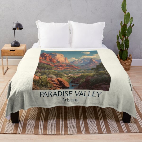 Item preview, Paradise Valley Arizona Vintage Poster | Desert Canyon Art designed and sold by TuncGK.