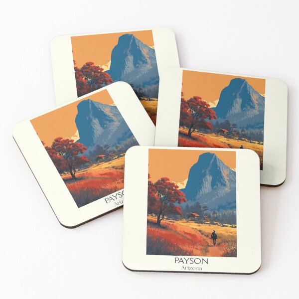 Item preview, Payson Arizona Retro Travel Poster | Mogollon Rim Art designed and sold by TuncGK.