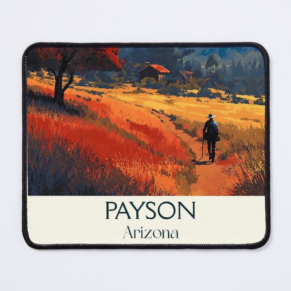 Item preview, Payson Arizona Retro Travel Poster | Mogollon Rim Art designed and sold by TuncGK.