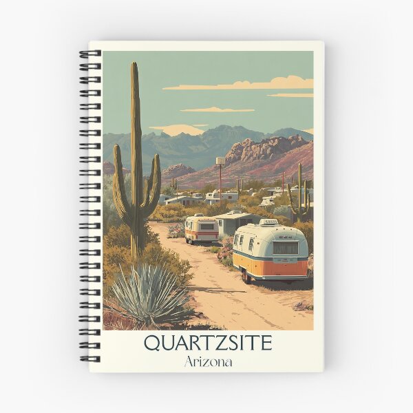 Item preview, Quartzsite Arizona Vintage Poster | Retro Camper Art designed and sold by TuncGK.