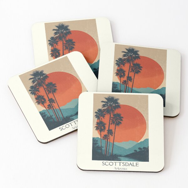 Item preview, Scottsdale Arizona Retro Poster | Minimalist Palm Tree Art designed and sold by TuncGK.
