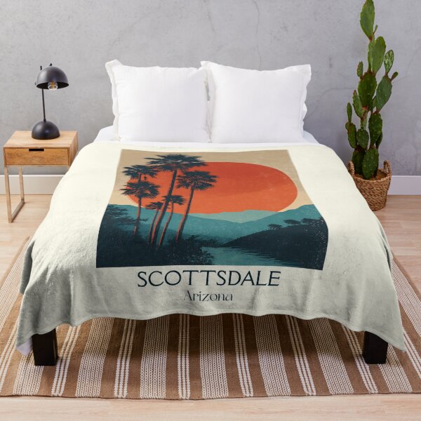 Item preview, Scottsdale Arizona Retro Poster | Minimalist Palm Tree Art designed and sold by TuncGK.