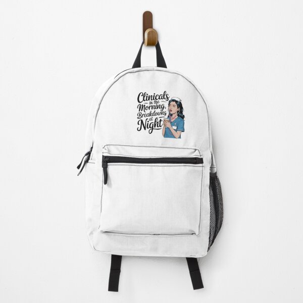 Item preview, Clinicals in the Morning Breakdowns at Night – Funny Student Nurse Clinical Rotation designed and sold by CuteDesignables.