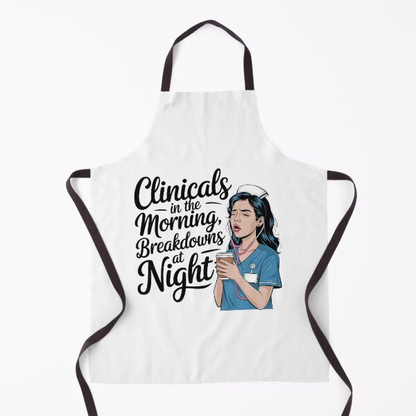 Item preview, Clinicals in the Morning Breakdowns at Night – Funny Student Nurse Clinical Rotation designed and sold by CuteDesignables.