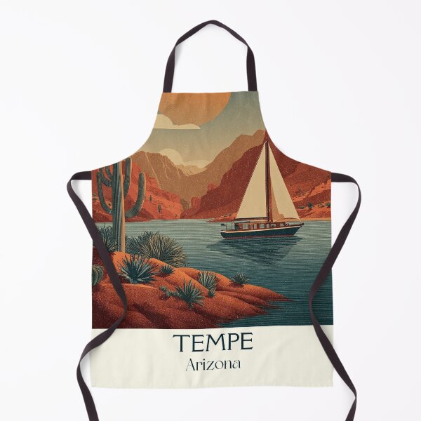 Item preview, Tempe Arizona Vintage Poster | Town Lake Sailing Art designed and sold by TuncGK.