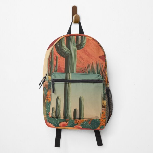 Item preview, Tucson Arizona Retro Travel Poster | Saguaro Cactus Art designed and sold by TuncGK.