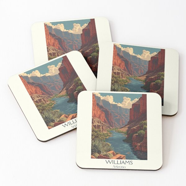 Item preview, Williams Arizona Vintage Poster | Grand Canyon Gateway designed and sold by TuncGK.
