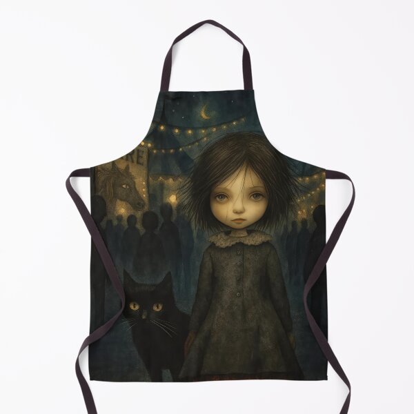 Item preview, Serena and Her Cat: A Whimsical Night at the Eerie Fair designed and sold by GlowFable.
