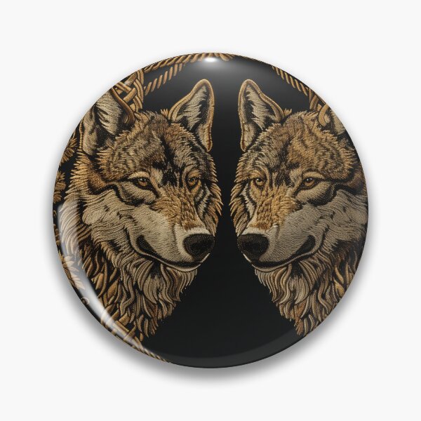 Item preview, Oath of the Pack – Golden Nordic Wolves designed and sold by ArgentoArt.