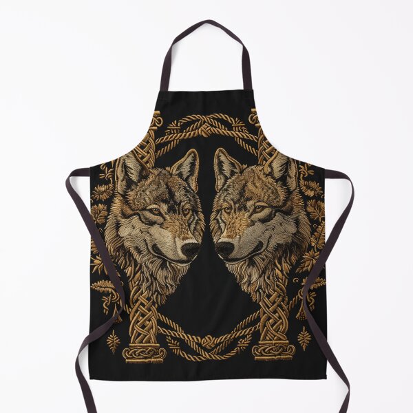 Item preview, Oath of the Pack – Golden Nordic Wolves designed and sold by ArgentoArt.