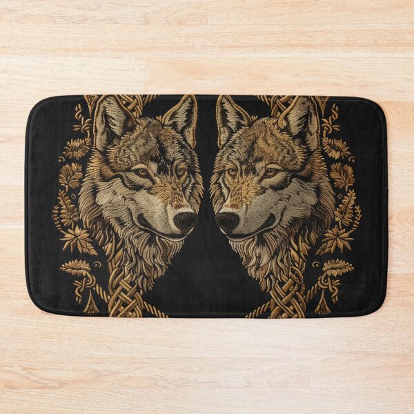 Item preview, Oath of the Pack – Golden Nordic Wolves designed and sold by ArgentoArt.
