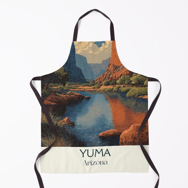 Item preview, Yuma Arizona Retro Poster | Colorado River Night Scene designed and sold by TuncGK.
