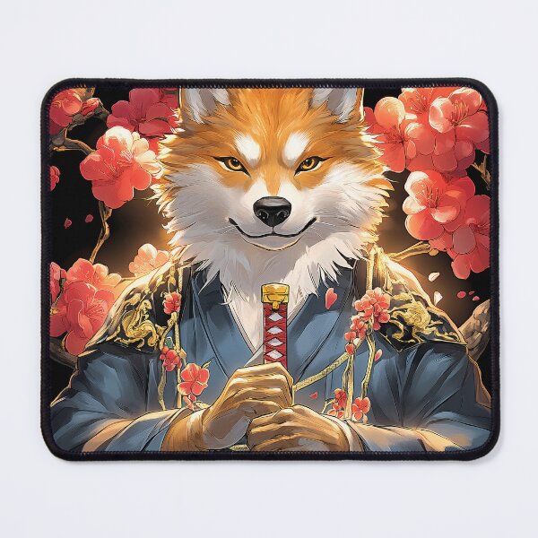 Item preview, Warrior Blossom Sword Spirit Fox Charm designed and sold by SubtextandSass.