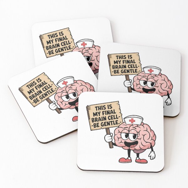 Item preview, This Is My Final Brain Cell Be Gentle – Funny Student Nurse Lifestyle designed and sold by CuteDesignables.