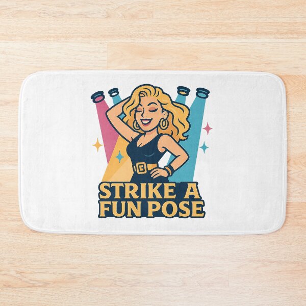 Item preview, Strike a Fun Pose – Retro Pop Diva Cartoon Art designed and sold by LemonCocoLab.
