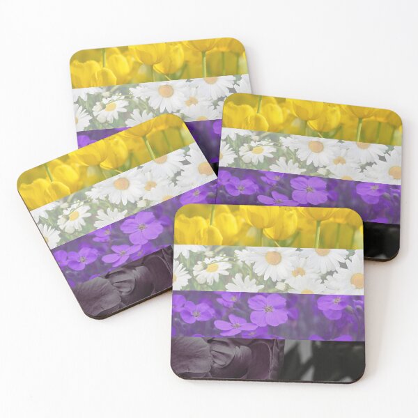 Item preview, Nonbinary Flower Flag Design designed and sold by CarefulCreation.