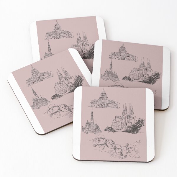 Item preview, Sketches of iconic landmarks designed and sold by Orange Cart.