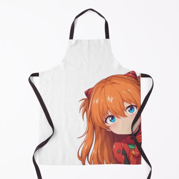 Item preview, Soryu Neon Asuka Langley Chibi Peeking Kawaii Red Evangelion Anime Waifu designed and sold by SubtextandSass.