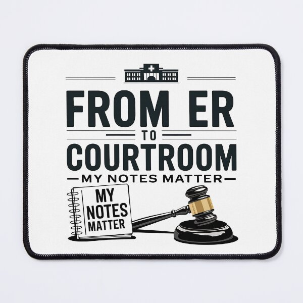 Item preview, From ER to Courtroom – My Notes Matter | Forensic Nurse designed and sold by CuteDesignables.