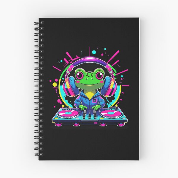 Item preview, Frog DJ Spinning Beats designed and sold by 0606PM.