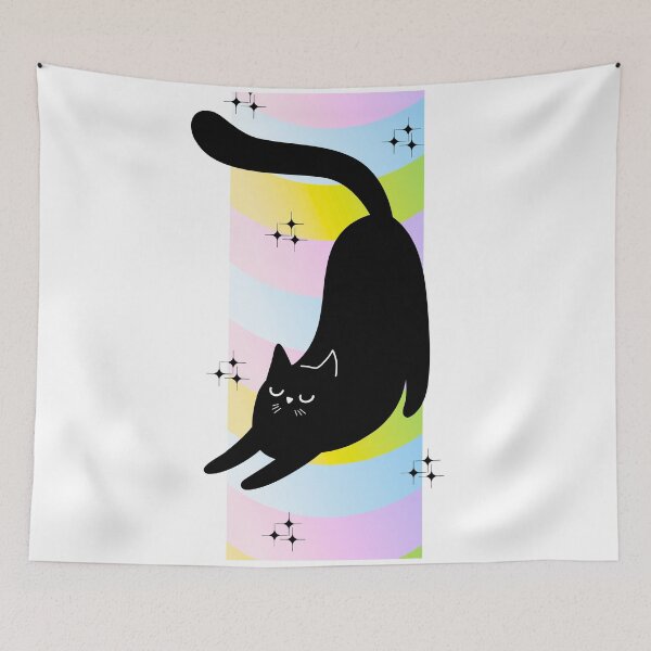 Item preview, Stretchy Cat - rainbow tube - w/Stars  designed and sold by Holy Coast Threads (Formerly ChristianFlower).