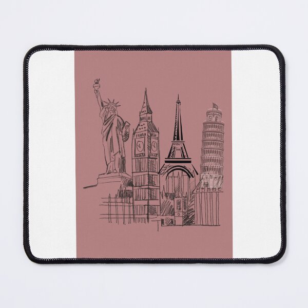 Item preview, Architectural Wonders Sketch Series designed and sold by Orange Cart.