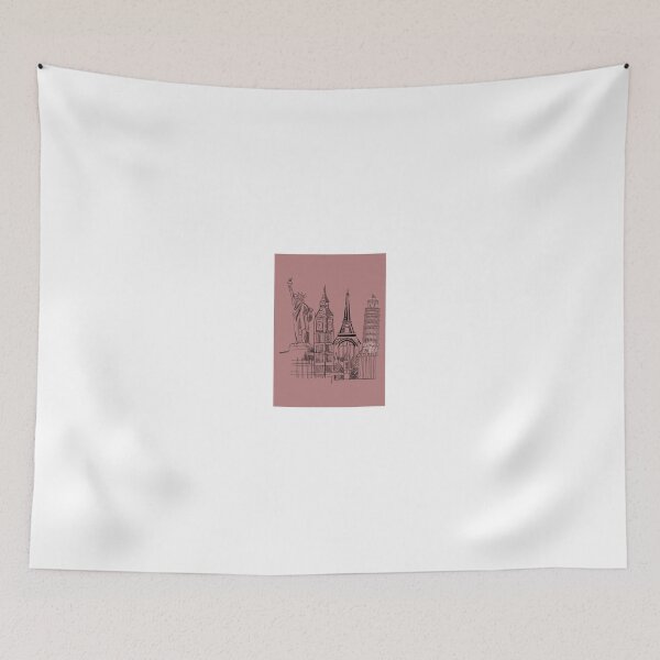 Item preview, Architectural Wonders Sketch Series designed and sold by Orange Cart.