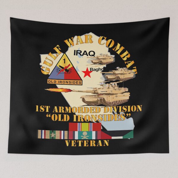 Item preview, Army - Gulf War Combat Armor Vet w 1st Armored Division designed and sold by Military Insignia Products.