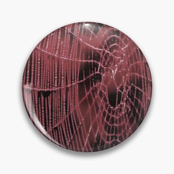 Item preview, Abstract Painting Of A Magenta Pink Cobweb On Black designed and sold by taiche.