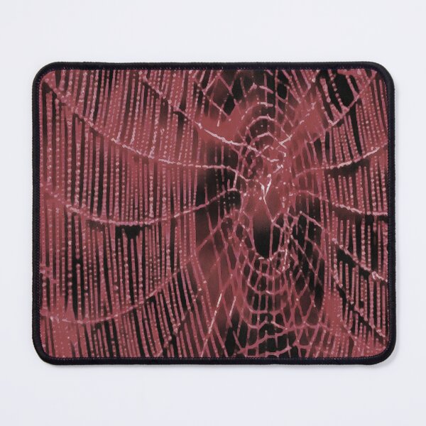 Item preview, Abstract Painting Of A Magenta Pink Cobweb On Black designed and sold by taiche.