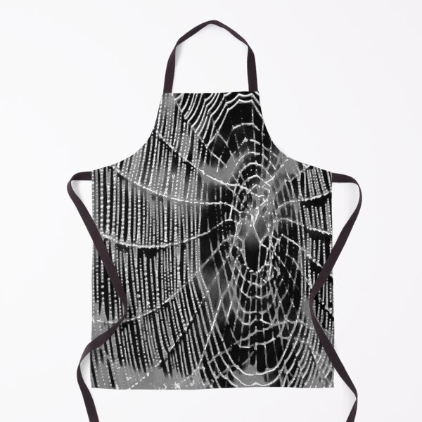Item preview, Abstract Painting Of A Grey White Cobweb On Black designed and sold by taiche.
