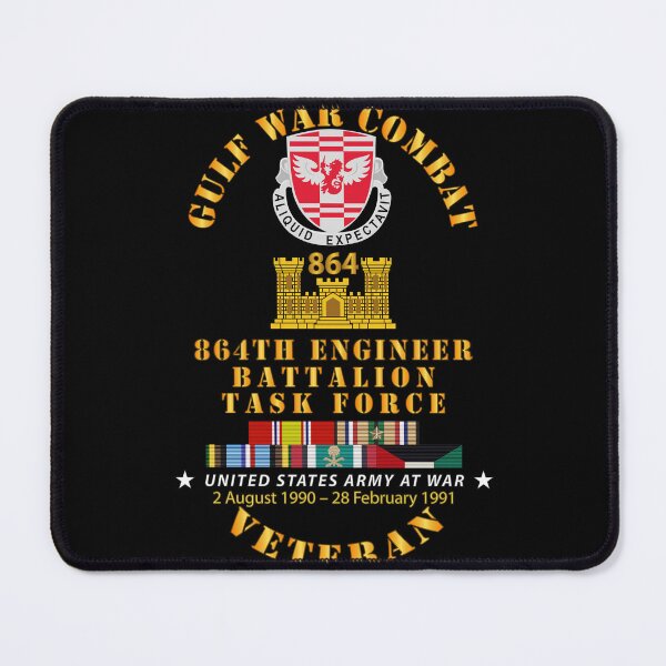 Item preview, Army - Gulf War Combat Vet w 864th Eng Bn Task Force w GULF SVC designed and sold by Military Insignia Products.