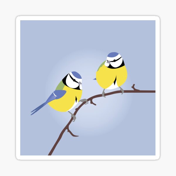 Blue Tit British bird Sticker
