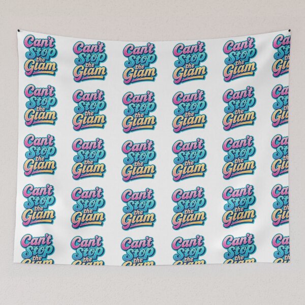 Item preview, Can't Stop the Glam – Colorful Retro Typography Ar designed and sold by LemonCocoLab.