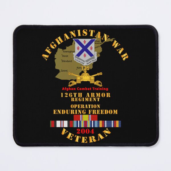 Artikelvorschau, Armee - Afghanistan-Kriegsveteran - 126. Panzerregiment mit AFGHANISCHEM SVC 2004 entworfen und verkauft von Military Insignia Products.