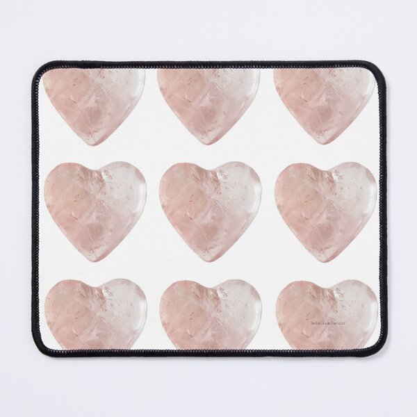 Item preview, Rose Quartz Hearts Grid designed and sold by bebeblanchecoco.