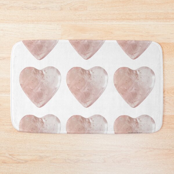 Item preview, Rose Quartz Hearts Grid designed and sold by bebeblanchecoco.