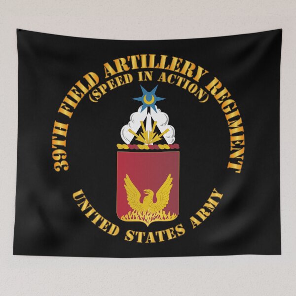 Item preview, Army - COA - 39th Field Artillery Regiment - Speed in Action designed and sold by Military Insignia Products.
