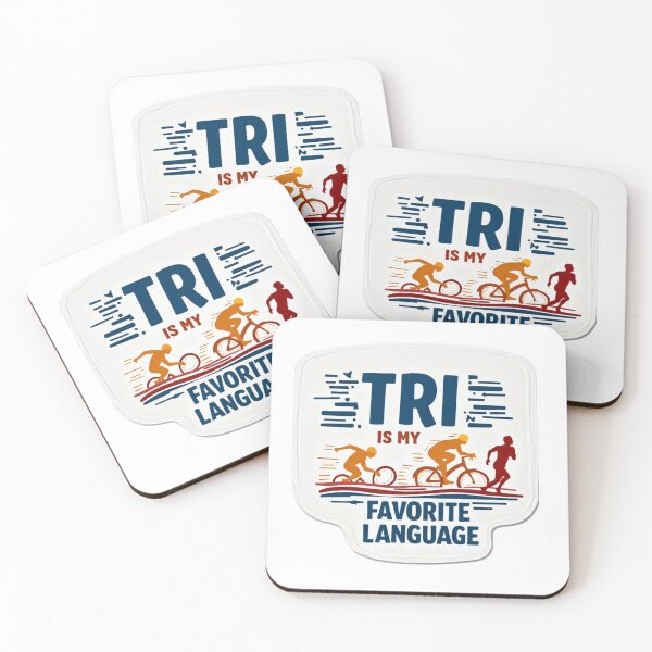 Item preview, TRI Is My Favorite Language – Triathlon Athlete Design designed and sold by Triathlongram.