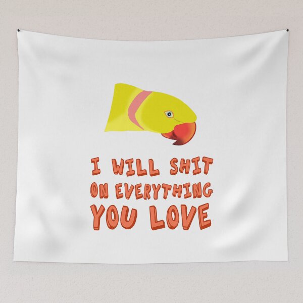 Item preview, I will shit on everything you love - yellow ringneck designed and sold by FandomizedRose.