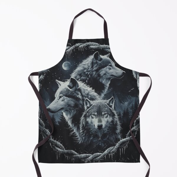 Item preview, Norse Wolf Pack – Moonlit Knotwork Circle designed and sold by ArgentoArt.
