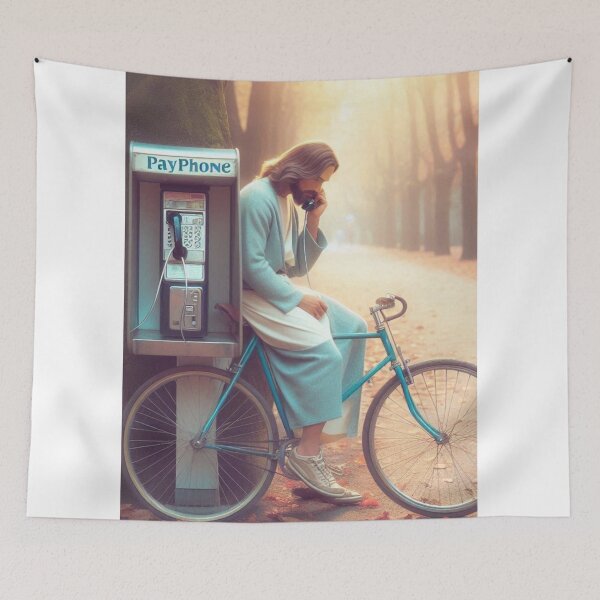 Item preview,  "Christ on a Bike—Dialing Up Miracles One Pedal at a Time!" designed and sold by Print Fiction.
