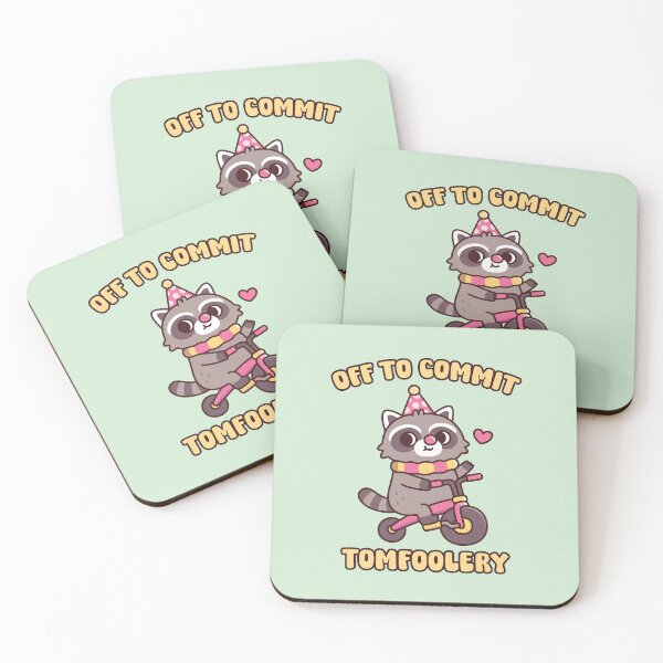 Item preview, Cute Raccoon Clown Off To Commit Tomfoolery designed and sold by rustydoodle.