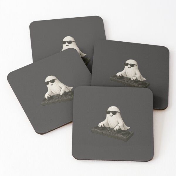 Item preview, Cool Ghost DJ with Sunglasses – Party Halloween Club Design designed and sold by CreativeThoughts .