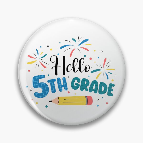 Item preview, Hello 5th Grade. Welcome Back to School. Cute Print for Fifth Graders Elementary School designed and sold by AnnaVioletStore.
