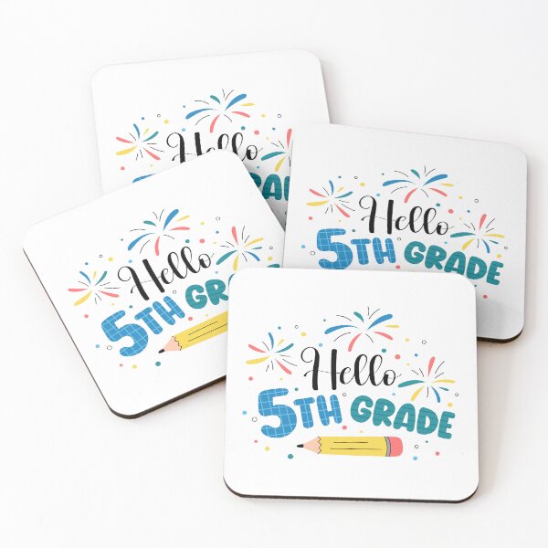 Item preview, Hello 5th Grade. Welcome Back to School. Cute Print for Fifth Graders Elementary School designed and sold by AnnaVioletStore.