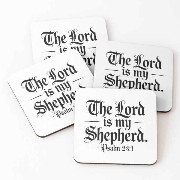 Item preview, The Lord Is My Shepherd Calligraphy | Psalm 23:1 Bible Verse Sticker designed and sold by FaithfontCo.