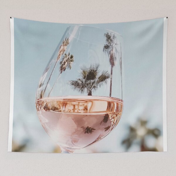 Item preview, Coastal Rosé & Palm Tree Reflection designed and sold by SurfolioPrints.