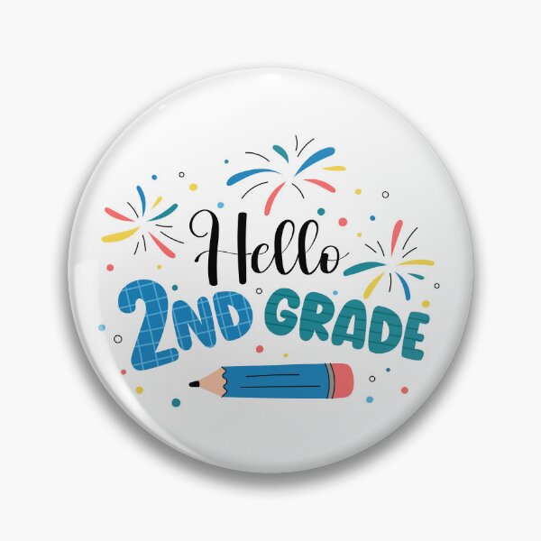 Item preview, Hello 2nd Grade. Welcome Back to School. Cute Print for Second Graders Elementary School designed and sold by AnnaShalygina.